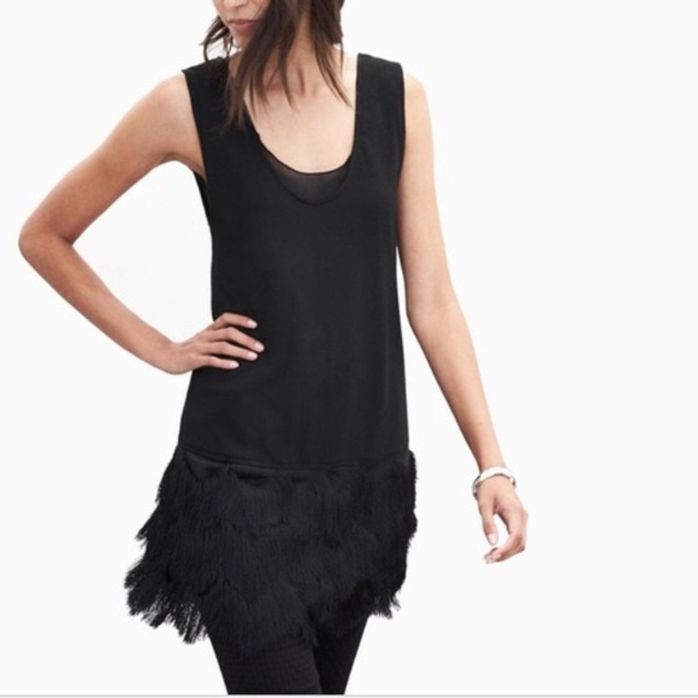Banana Republic Sleeveless Fringe Top
